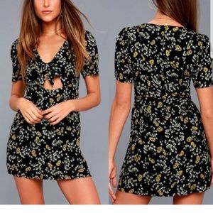 Free People Jinx Tie Front Romper